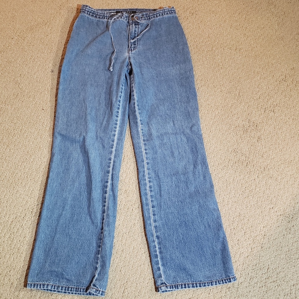 LAUNDRY Women's Jeans Small Drawstring Waist
